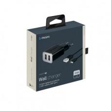 Сетевое ЗУ Deppa 2 USB 2.4А Type-C