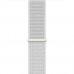 Apple Watch Series 4 Nike+ GPS, 40mm, корпус из алюминия серебристого цвета, спортивный браслет (Sport Loop) Nike цвета «снежная вершина»