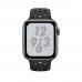 Apple Watch Series 4 Nike+ GPS + Cellular, 44mm, корпус из алюминия цвета «серый космос», спортивный ремешок Nike цвета «антрацитовый/черный»