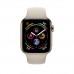 Apple Watch Series 4 GPS + Cellular, 44mm, корпус из стали золотого цвета, спортивный ремешок бежевого цвета