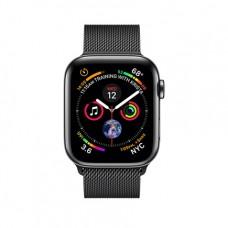 Apple Watch Series 4 GPS + Cellular, 44mm, корпус из стали цвета «черный космос», миланский сетчатый браслет цвета «черный космос»