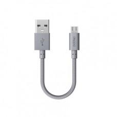 Дата-кабель с нейлоновой оплёткой Deppa Alum Micro-USB/USB (15 см)