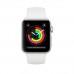 Умные часы Apple Watch Series 3 GPS, 42mm, корпус из серебристого алюминия, спортивный ремешок белого цвета