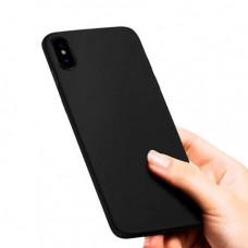 Силиконовый чехол премиум для iPhone XS Max Черный / Black