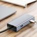 Хаб Baseus Square Desk Type-C - USB-C (PD), USB 3.0 x2, HDMI 4K, SD/TF, RJ45