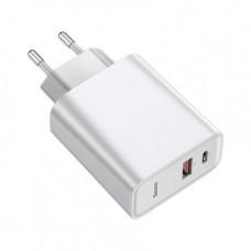 Сетевое ЗУ Baseus Speed PPS Quick Charger Adaptor QC 3.0 USB + Type-C с кабелем Type-C 1m