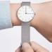 Кварцевые часы Xiaomi Twenty Seventeen Beautiful Silver Белый циферблат / Серебристый браслет