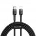 Кабель с нейлоновой оплёткой Baseus Cafule USB-C/Lightning (1 м, 18 Вт) Кабель с нейлоновой оплёткой Baseus Cafule USB-C/Lightning (1 м, 18 Вт)