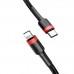 Кабель с нейлоновой оплёткой Baseus Cafule USB-C/Lightning (1 м, 18 Вт) Кабель с нейлоновой оплёткой Baseus Cafule USB-C/Lightning (1 м, 18 Вт)