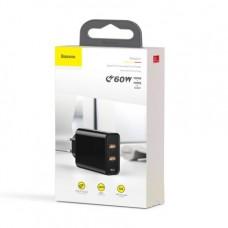 Сетевое ЗУ Baseus Speed PPS Quick Charger Adaptor (60W, 2x USB 3.0 QC, Type-C PD)