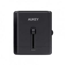 Сетевое ЗУ Aukey World Travel PA-TA01 (USB-C 3A, 2xUSB 2.4A)