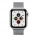 Apple Watch Series 5 GPS + Cellular, 40mm, корпус из стали, серебристый миланский сетчатый браслет