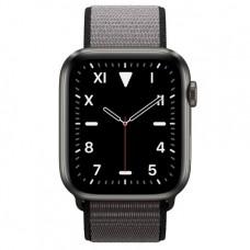 Apple Watch Series 5 Edition GPS + Cellular, 44mm, корпус из титана цвета «черный космос», спортивный браслет (Sport Loop) цвета «тёмный графит»