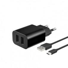 Сетевое ЗУ Deppa Ultra 2 USB 2.1А + кабель microUSB