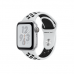 Apple Watch Series 4 Nike+ GPS, 40mm, корпус из алюминия серебристого цвета, спортивный ремешок Nike цвета «чистая платина/черный»