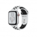 Apple Watch Series 4 Nike+ GPS + Cellular, 40mm, корпус из алюминия серебристого цвета, спортивный ремешок Nike цвета «чистая платина/черный»