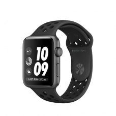 Умные часы Apple Watch Series 3 Nike+ GPS, 42mm, корпус из алюминия цвета «серый космос», спортивный ремешок Nike цвета «антрацитовый/чёрный»