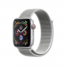 Apple Watch Series 4 GPS + Cellular, 44mm, корпус из алюминия серебристого цвета, спортивный браслет (Sport Loop) цвета «белая ракушка»