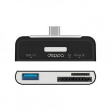 Переходник Deppa Type-C – SD/micro SD + USB 3.0