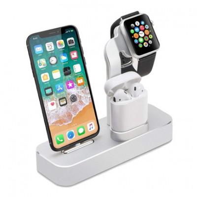Док-станция для iPhone, Apple Watch и AirPods COTEetCI 3-in-1 Charger