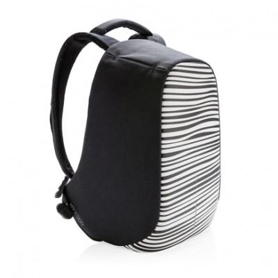 Рюкзак с защитой от кражи XD Design Bobby Compact Print Черно-белая полоска