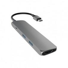 Хаб Satechi Slim Aluminum Type-C Multi-Port Adapter ST-CMA