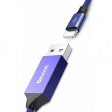 Кабель с тканевой оплёткой Baseus Artistic Striped Cable Lightning/USB (5 м)