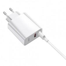 Сетевое ЗУ Baseus Speed PPS Quick Charger Adaptor QC 3.0 USB + Type-C с кабелем Type-C 1m