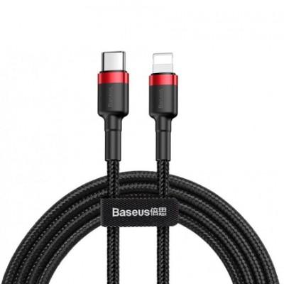 Кабель с нейлоновой оплёткой Baseus Cafule USB-C/Lightning (1 м, 18 Вт) Кабель с нейлоновой оплёткой Baseus Cafule USB-C/Lightning (1 м, 18 Вт)