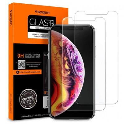 Защитное стекло Spigen GLAS.tR SLIM для iPhone Xs Max / 11 Pro Max (2 шт в уп.)