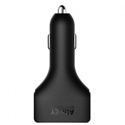 Автомобильное ЗУ Aukey CC-Y3 (2 USB 2.4A, USB-C 3A, 48W Max) c кабелем USB-C