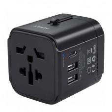 Сетевое ЗУ Aukey World Travel PA-TA01 (USB-C 3A, 2xUSB 2.4A)