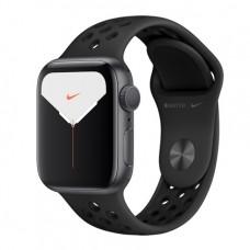 Apple Watch Series 5 Nike+ GPS, 40mm, корпус из алюминия цвета «серый космос», спортивный ремешок цвета «антрацитовый/чёрный»