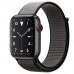 Apple Watch Series 5 Edition GPS + Cellular, 44mm, корпус из титана цвета «черный космос», спортивный браслет (Sport Loop) цвета «тёмный графит»