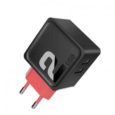 Универсальное сетевое ЗУ ROCK Sugar Travel Charger 2-Port